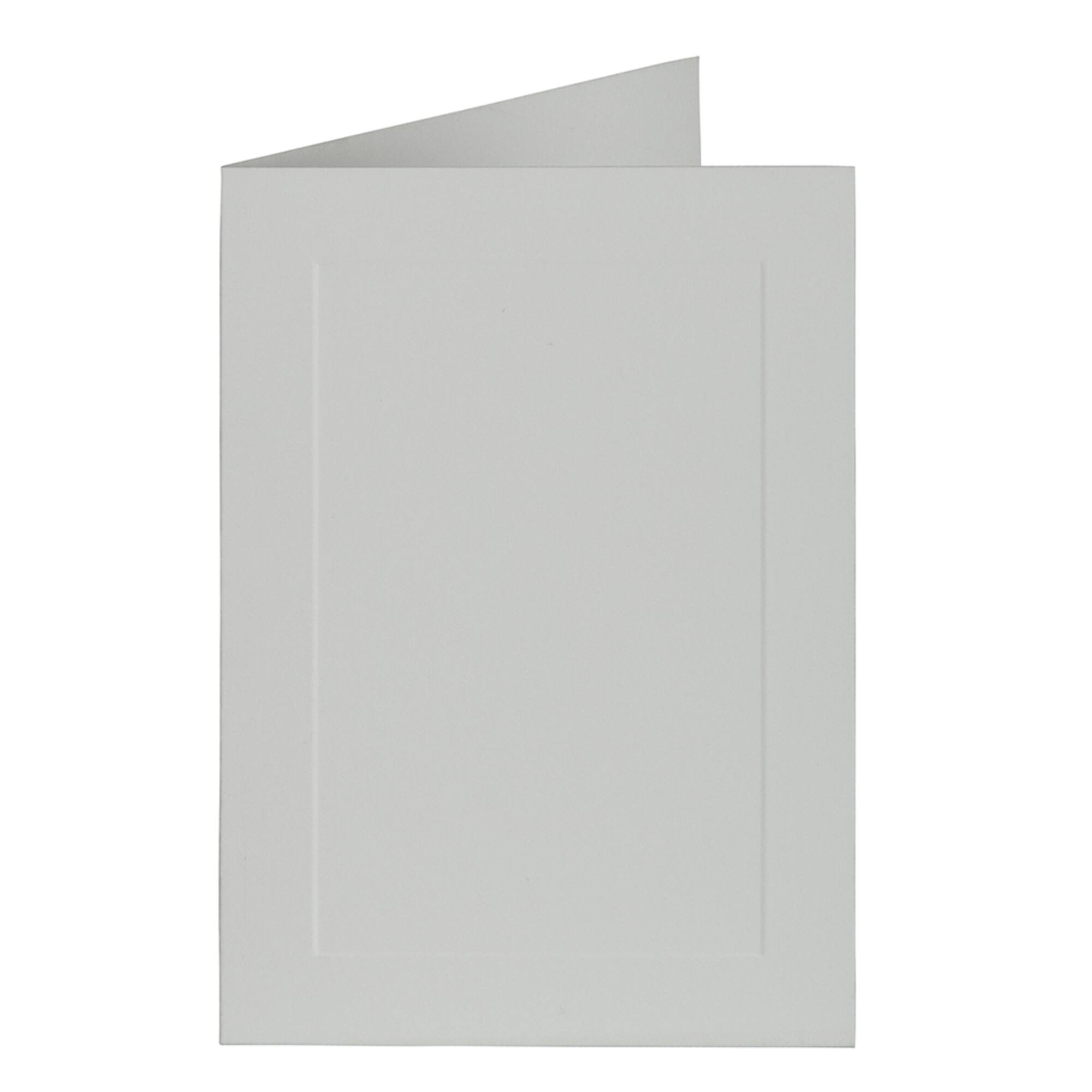 JAM Paper A1 Blank White Foldover Cards with Panel